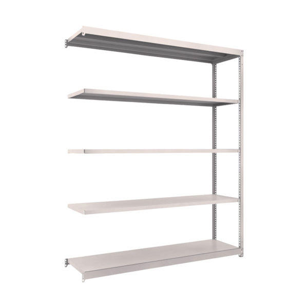 TRUSCO スチールラック M1.5型軽中量棚 1760X445XH2100 5段連結 ネオグレー M1.5-7645B NG（直送品）