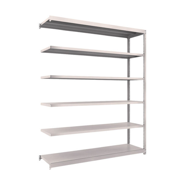TRUSCO スチールラック M1.5型軽中量棚 1760×445×H2100 6段連結 ネオグレー M1.5-7646B NG（直送品）