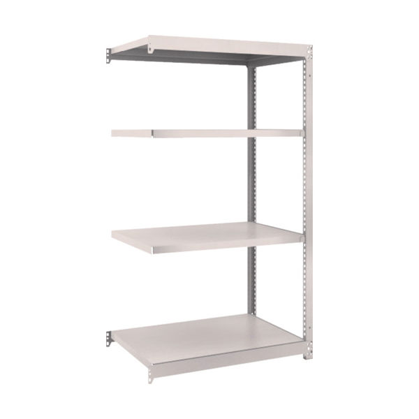 TRUSCO スチールラック M1.5型軽中量棚 860×595×H1500 4段連結 ネオグレー M1.5-5364B NG（直送品）