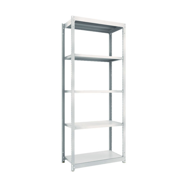 TRUSCO スチールラック M1.5型軽中量棚 860X445XH2100 5段単体 ネオグレー M1.5-7345 NG（直送品）