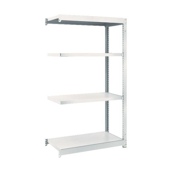 TRUSCO スチールラック M1.5型軽中量棚 860×445×H1500 4段連結 ネオグレー M1.5-5344B NG（直送品）