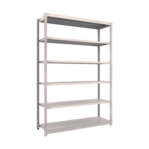 TRUSCO スチールラック M1.5型軽中量棚 1460×445×H2100 6段単体 ネオグレー M1.5-7546 NG（直送品）