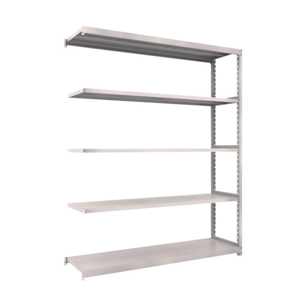 TRUSCO スチールラック M2型軽中量棚 1760X450XH2100 5段 連結 ネオグレー M2-7645B NG 1セット(1個)（直送品）