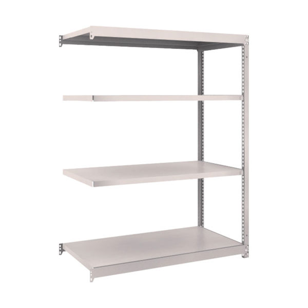 TRUSCO スチールラック M1.5型軽中量棚 1160×595×H1500 4段連結 ネオグレー M1.5-5464B NG（直送品）