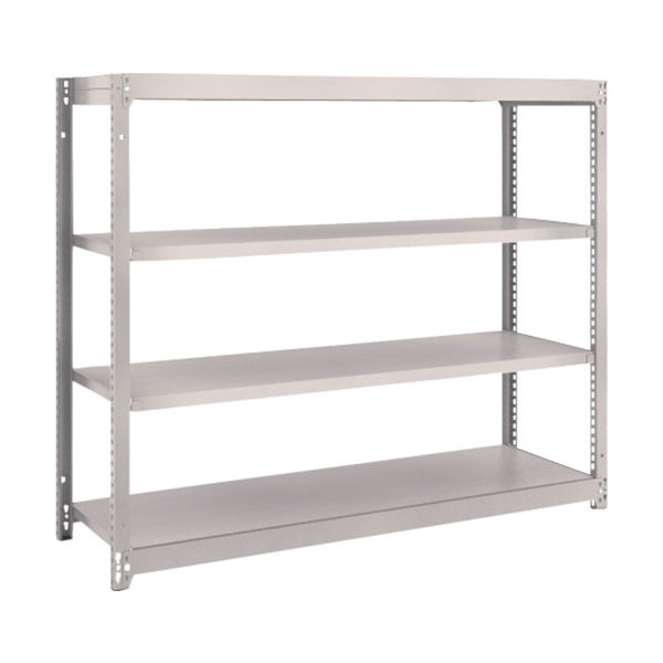 TRUSCO スチールラック M1.5型軽中量棚 1460×445×H1200 4段単体 ネオグレー M1.5-4544 NG（直送品）