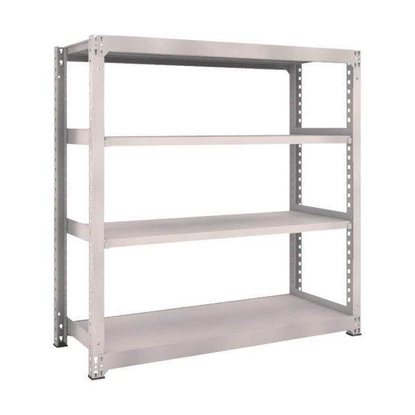 TRUSCO スチールラック M5型中量棚 1500×571×H1500 4段 単体 ネオグレー M5-5564 NG 1台(1個)（直送品）