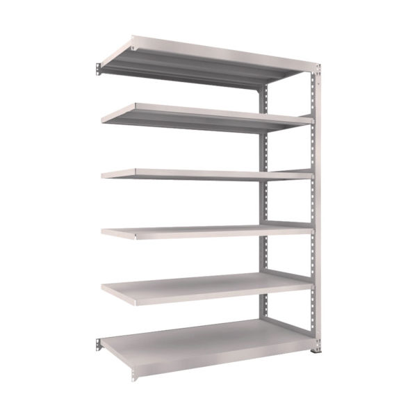 中量ボルトレス棚 M5型（500kgタイプ、高さ2100mm、6段タイプ） 連結型（高さ2100mm 棚段数6段タイプ）