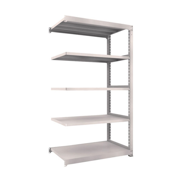 TRUSCO スチールラック M5型中量棚 1200X721XH2100 5段 連結 ネオグレー M5-7475B NG 1台(1個)（直送品）