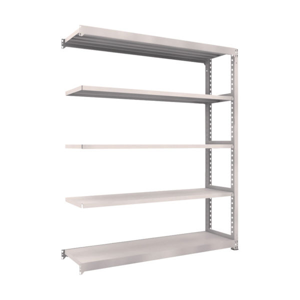 TRUSCO スチールラック M5型中量棚 1800X471XH2100 5段 連結 ネオグレー M5-7655B NG 1台(1個)（直送品）