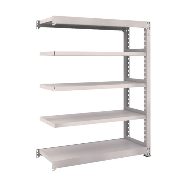 TRUSCO スチールラック M5型中量棚 1200×471×H1500 5段 連結 ネオグレー M5-5455B NG 1台(1個)（直送品）