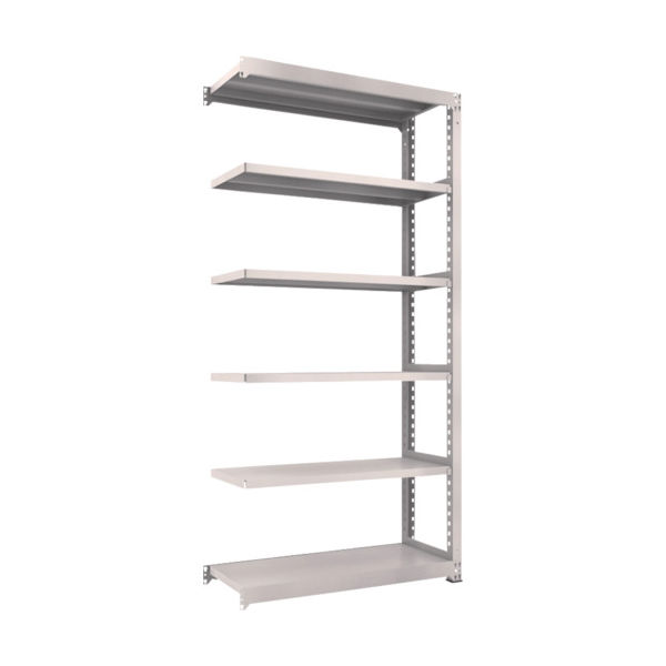 TRUSCO スチールラック M3型中量棚 1200×471×H2400 6段 連結 ネオグレー M3-8456B NG 1セット(1個)（直送品）