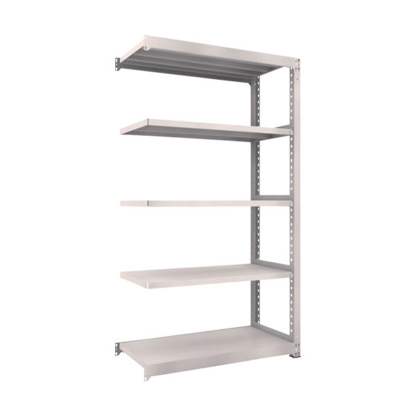 TRUSCO スチールラック M5型中量棚 1200X571XH2100 5段 連結 ネオグレー M5-7465B NG 1台(1個)（直送品）