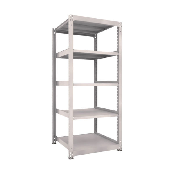 TRUSCO スチールラック M5型中量棚 900X921XH2100 5段 単体 ネオグレー M5-7395 NG 1台(1個)（直送品）