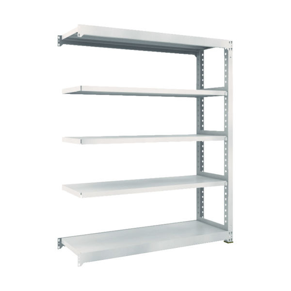 TRUSCO スチールラック M3型中量棚 1500×471×H1800 5段 連結 ネオグレー M3-6555B NG 1セット(1個)（直送品）