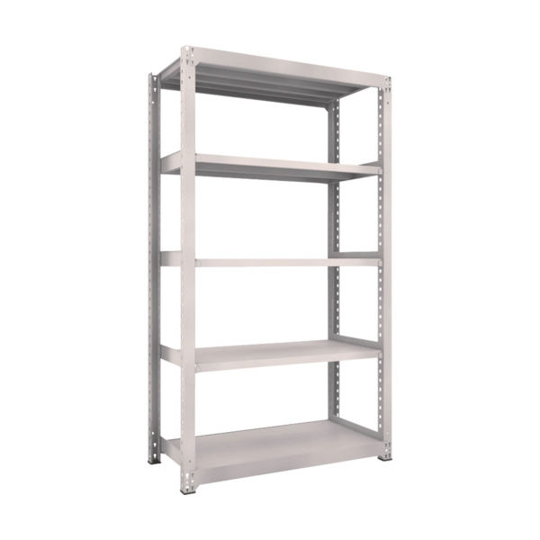 TRUSCO スチールラック M5型中量棚 1200X571XH2100 5段 単体 ネオグレー M5-7465 NG 1台(1個)（直送品）