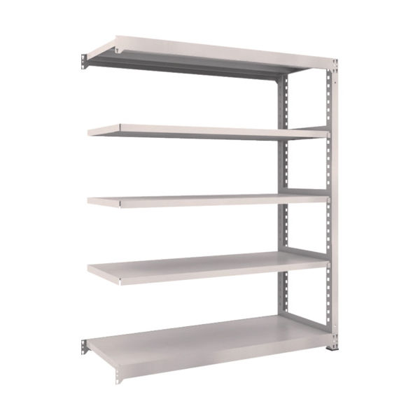 TRUSCO スチールラック M3型中量棚 1500×571×H1800 5段 連結 ネオグレー M3-6565B NG 1セット(1個)（直送品）