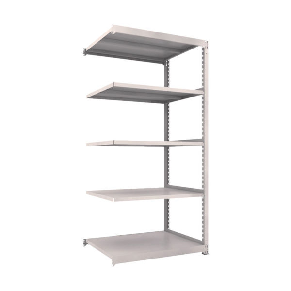 TRUSCO スチールラック M3型中量棚 1200X921XH2400 5段 連結 ネオグレー M3-8495B NG 1台(1個)（直送品）