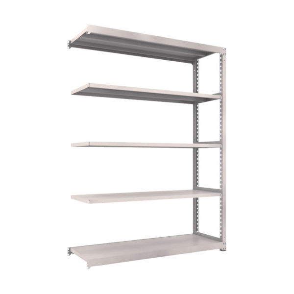 TRUSCO スチールラック M3型中量棚 1800X571XH2400 5段 連結 ネオグレー M3-8665B NG 1台(1個)（直送品）