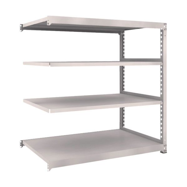 TRUSCO スチールラック M5型中量棚 1500×921×H1500 4段 連結 ネオグレー M5-5594B NG 1台(1個)（直送品）