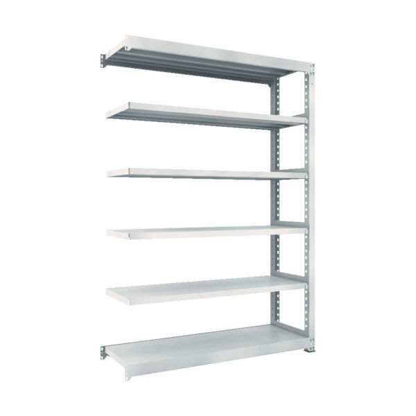 TRUSCO スチールラック M5型中量棚 1500×471×H2100 6段 連結 ネオグレー M5-7556B NG 1台(1個)（直送品）