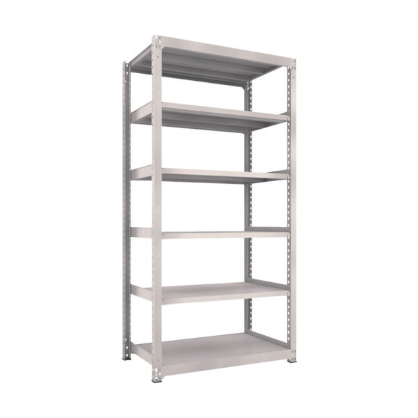 TRUSCO スチールラック M5型中量棚 1200X721XH2400 6段 単体 ネオグレー M5-8476 NG 1台(1個)（直送品）