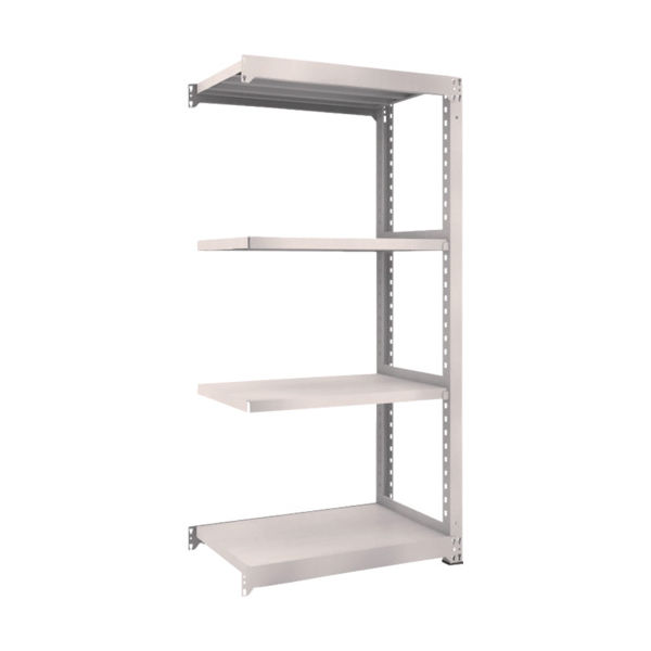 TRUSCO スチールラック M5型中量棚 900×571×H1800 4段 連結 ネオグレー M5-6364B NG 1台(1個)（直送品）