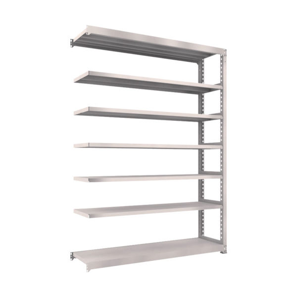 TRUSCO スチールラック M5型中量棚 1800×471×H2400 7段 連結 ネオグレー M5-8657B NG 1台(1個)（直送品）
