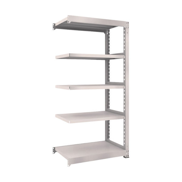 TRUSCO スチールラック M5型中量棚 900×571×H1800 5段 連結 ネオグレー M5-6365B NG 1台(1個)（直送品）