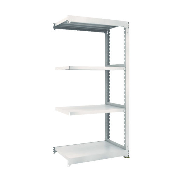 TRUSCO スチールラック M5型中量棚 900×471×H1800 4段 連結 ネオグレー M5-6354B NG 1台(1個)（直送品）