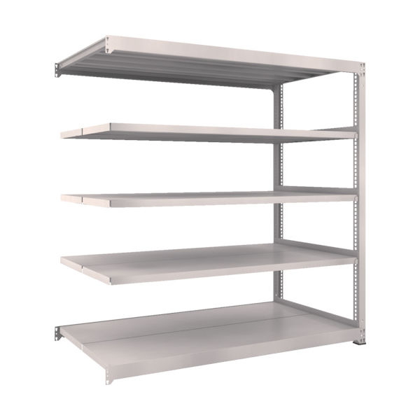 TRUSCO スチールラック M5型中量棚 1800×921×H1800 5段 連結 ネオグレー M5-6695B NG 1台(1個)（直送品）