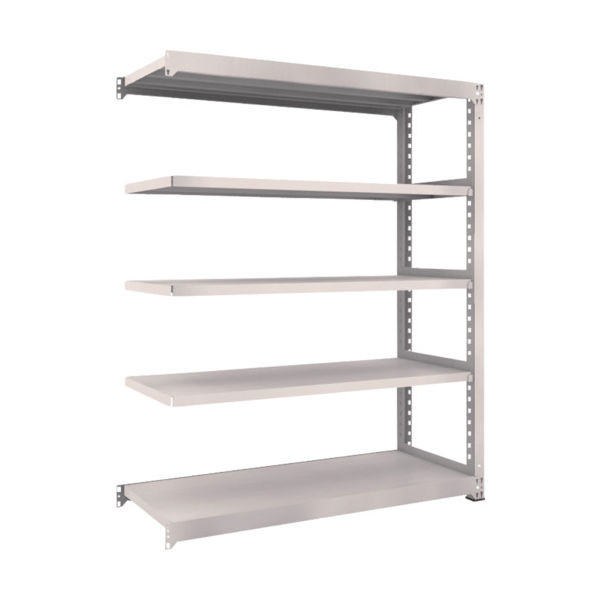 TRUSCO スチールラック M5型中量棚 1500×571×H1800 5段 連結 ネオグレー M5-6565B NG 1台(1個)（直送品）