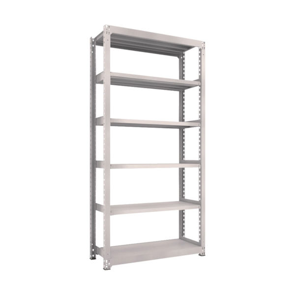 TRUSCO スチールラック M5型中量棚 1200X471XH2400 6段 単体 ネオグレー M5-8456 NG 1台(1個)（直送品）
