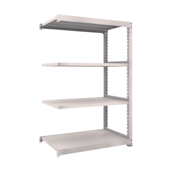 TRUSCO スチールラック M5型中量棚 1200×721×H1800 4段 連結 ネオグレー M5-6474B NG 1台(1個)（直送品）