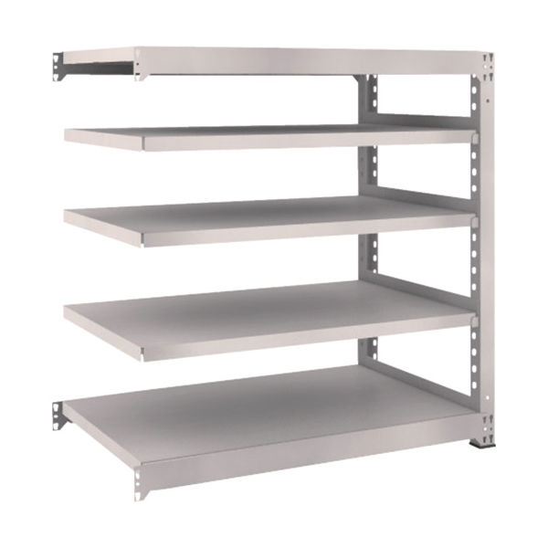 TRUSCO スチールラック M5型中量棚 1200×721×H1200 5段 連結 ネオグレー M5-4475B NG 1台(1個)（直送品）