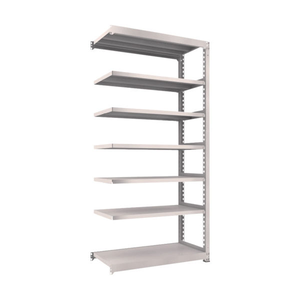 TRUSCO スチールラック M5型中量棚 1200×571×H2400 7段 連結 ネオグレー M5-8467B NG 1台(1個)（直送品）