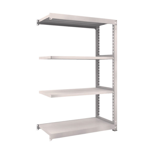 TRUSCO スチールラック M5型中量棚 1200×571×H1800 4段 連結 ネオグレー M5-6464B NG 1台(1個)（直送品）