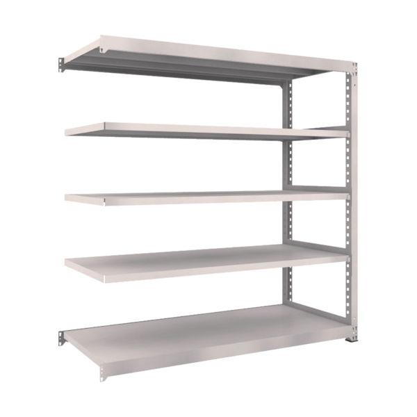 TRUSCO スチールラック M5型中量棚 1800×721×H1800 5段 連結 ネオグレー M5-6675B NG 1台(1個)（直送品）