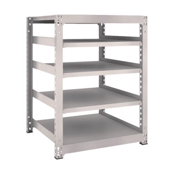 TRUSCO スチールラック M5型中量棚 900×921×H1200 5段 単体 ネオグレー M5-4395 NG 1台(1個)（直送品）