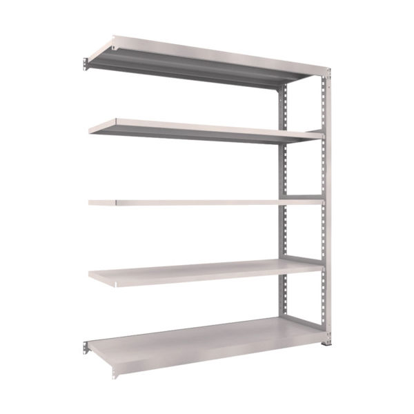 TRUSCO スチールラック M3型中量棚 1800X571XH2100 5段 連結 ネオグレー M3-7665B NG 1台(1個)（直送品）