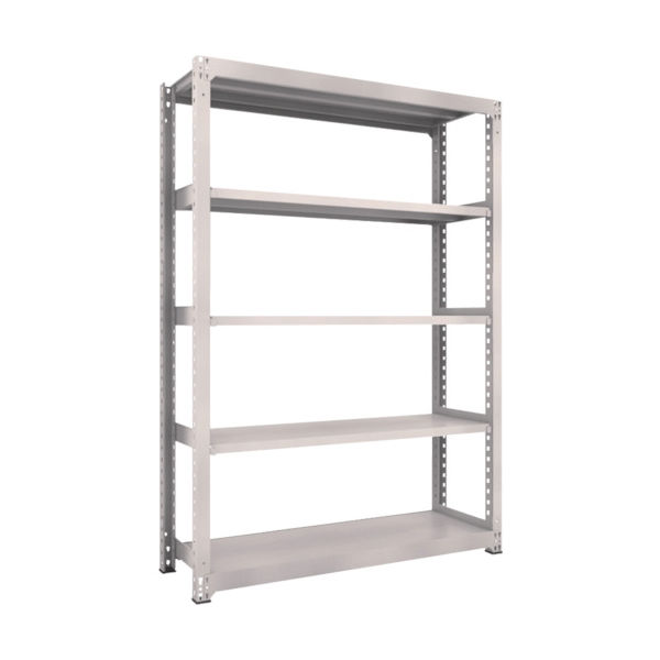 TRUSCO スチールラック M3型中量棚 1500X471XH2100 5段 単体 ネオグレー M3-7555 NG 1台(1個)（直送品）