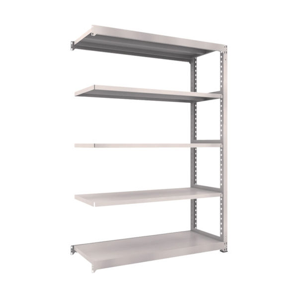TRUSCO スチールラック M3型中量棚 1500X571XH2100 5段 連結 ネオグレー M3-7565B NG 1台(1個)（直送品）