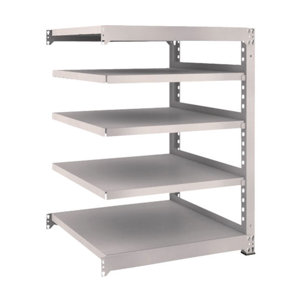 TRUSCO スチールラック M5型中量棚 900×921×H1200 5段 連結 ネオグレー M5-4395B NG 1台(1個)（直送品）