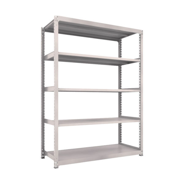 TRUSCO スチールラック M3型中量棚 1800X721XH2400 5段 単体 ネオグレー M3-8675 NG 1台(1個)（直送品）