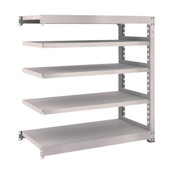 TRUSCO スチールラック M5型中量棚 1200×571×H1200 5段 連結 ネオグレー M5-4465B NG 1台(1個)（直送品）