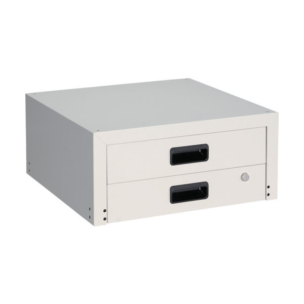 トラスコ中山 TRUSCO ツールワゴン ラビットワゴン用引出2段 500X500 ホワイト RBW-55X W 1台 366-3060（直送品）