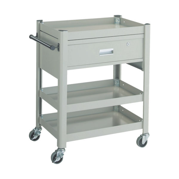 トラスコ中山 TRUSCO コンビネーションワゴン 643X427 1段引出付 TCW-81E4 1台 301-5203（直送品）