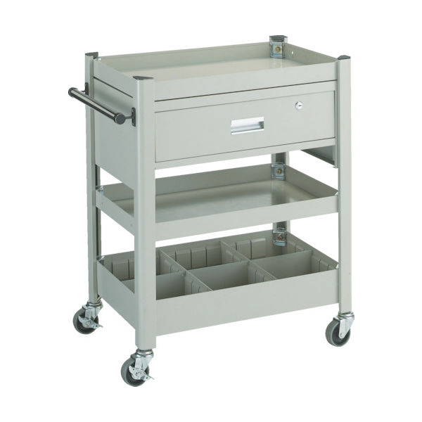 トラスコ中山 TRUSCO コンビネーションワゴン 643X427 引出・仕切板付 TCW-81D 1台 301-5190（直送品）