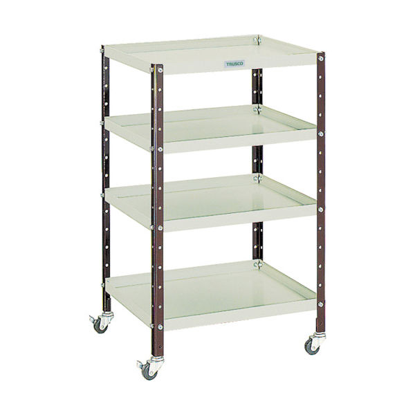 トラスコ中山 TRUSCO V型ツールワゴン 482X420XH798 4段 VL-1 1台 501-6711（直送品）