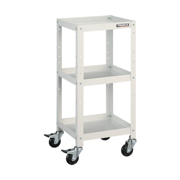 トラスコ中山 TRUSCO ツールワゴン ラビットワゴン 360X360 ゴム車輪 ホワイト RBW-833 W 1台 366-3281（直送品）