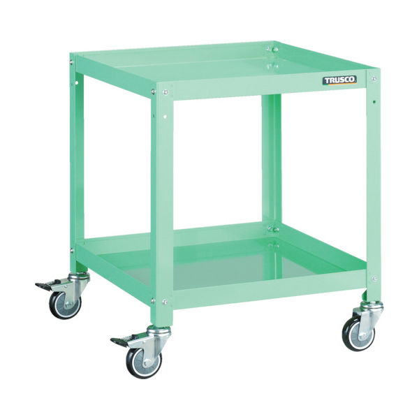 トラスコ中山 TRUSCO ツールワゴン ラビットワゴン 500X500 ウレタン車輪 ヤンググリーン RBW-652U YG 1台（直送品）
